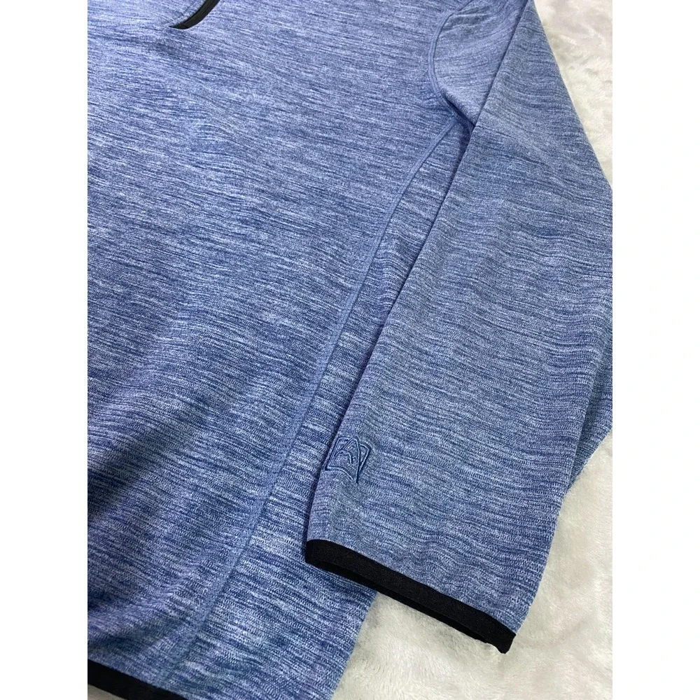 Avalanche Quarter Zip Pullover Mens XXL Blue Heather Outdoor Performance Sweater